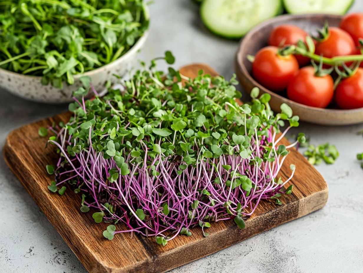 An image illustrating common questions about microgreens