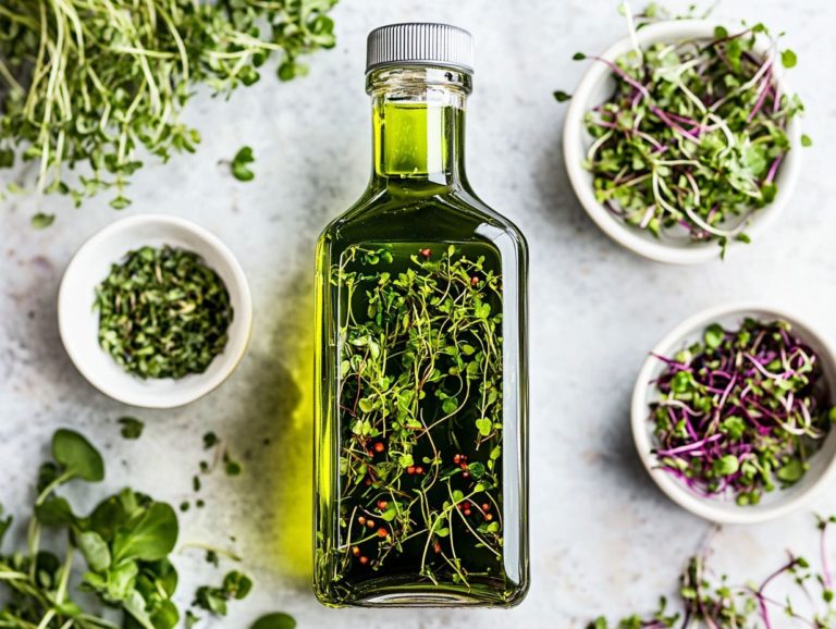 12. Microgreen Infused Oils: A Step-by-Step Guide