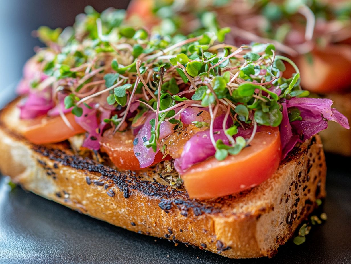 Fresh and vibrant microgreens, a flavor boost for your sandwiches