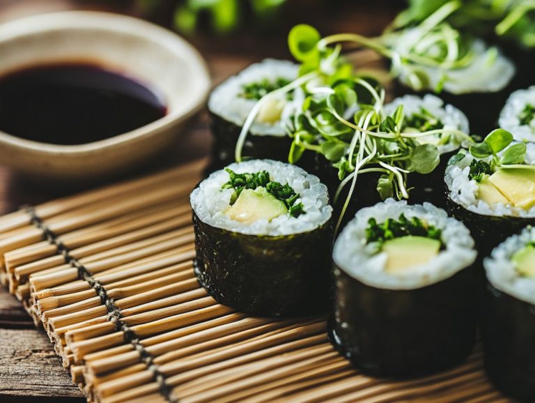 30. How to Make Microgreen Sushi Rolls