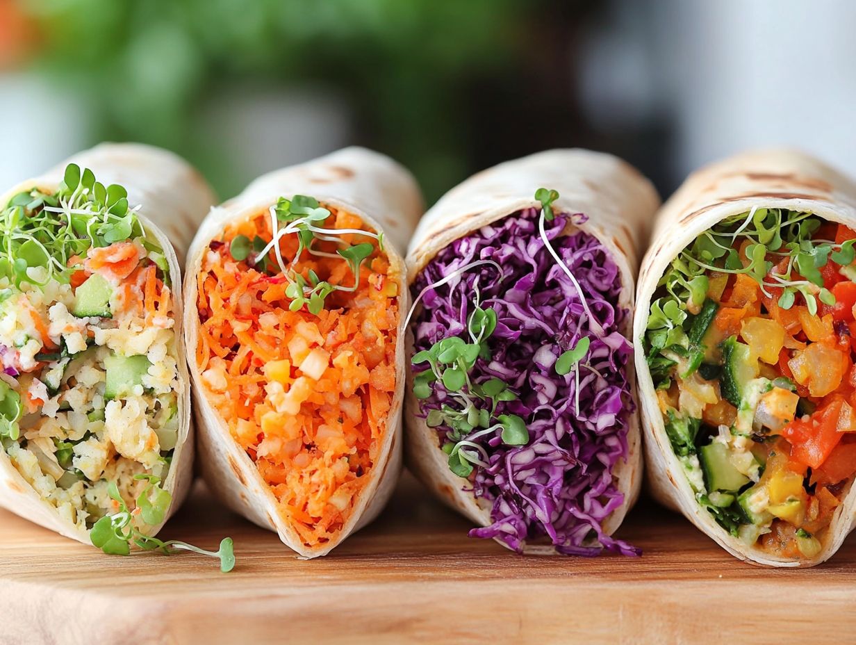 11. Microgreen and Sweet Potato Burrito