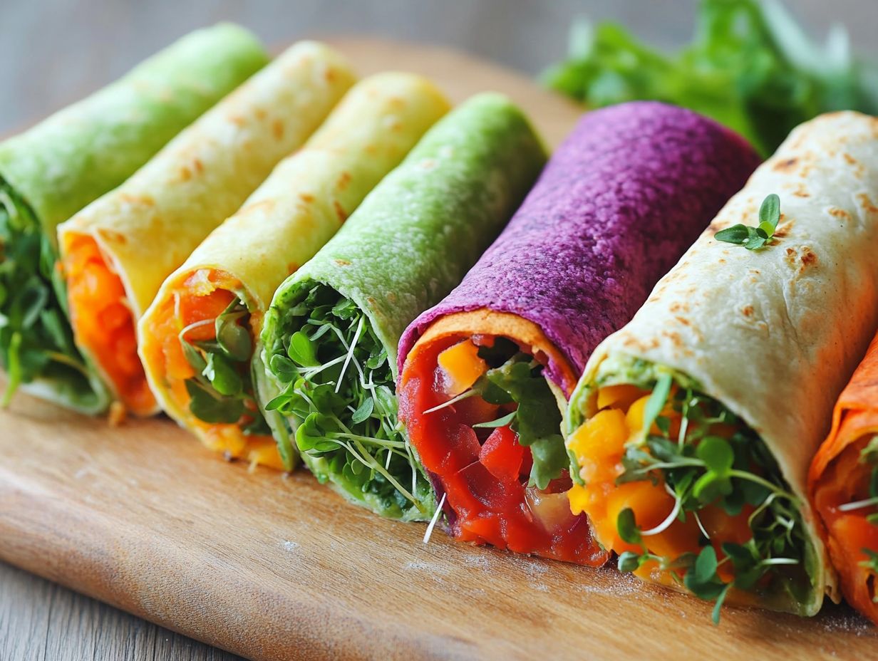 6. Vegetarian Microgreen and Avocado Burrito