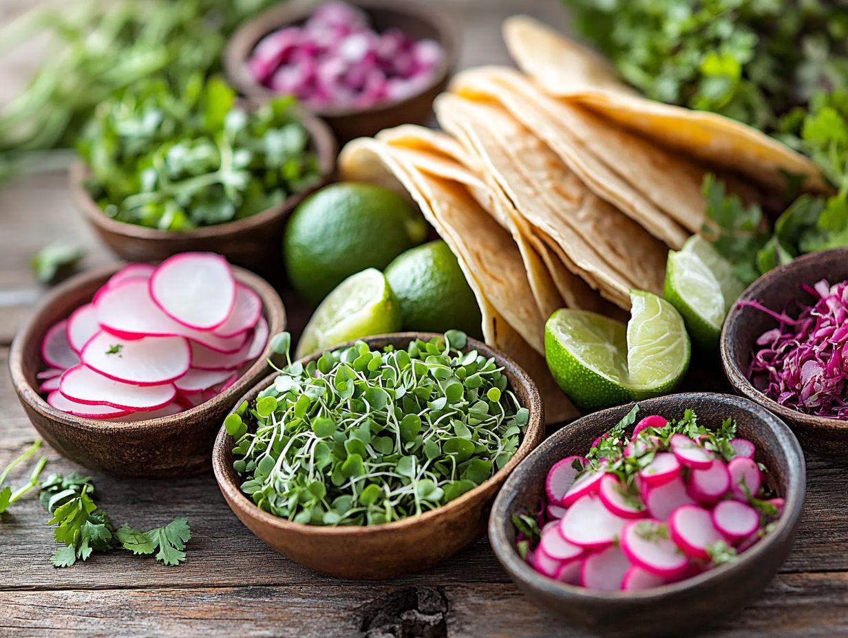 A bowl of vibrant microgreen pineapple salsa