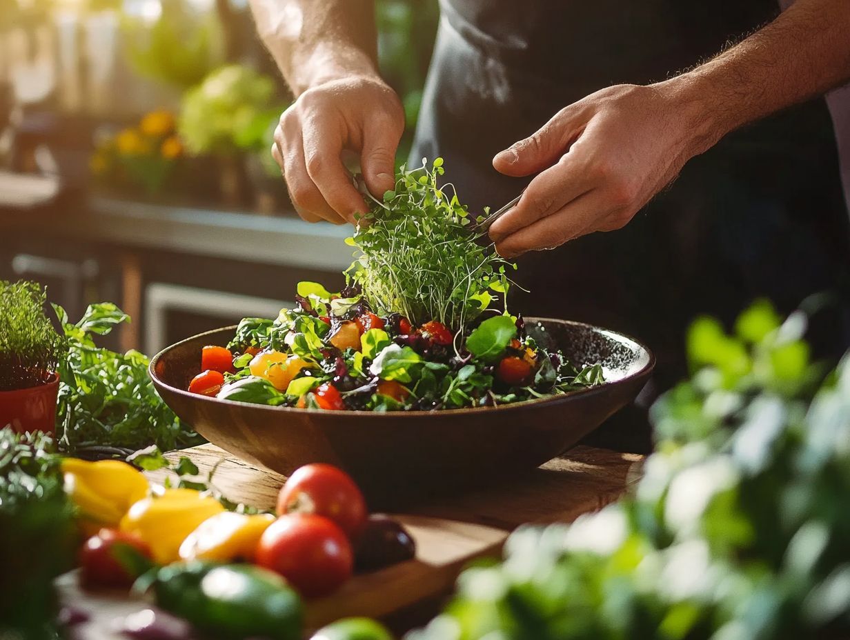 Image illustrating common questions about microgreens