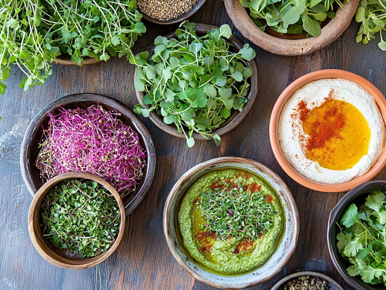 Microgreens in Middle Eastern Flavors