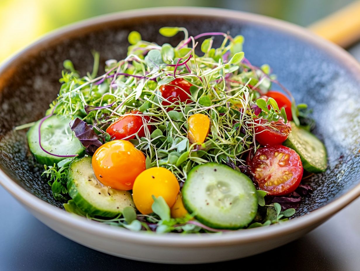 Creative ways to incorporate microgreens in salads