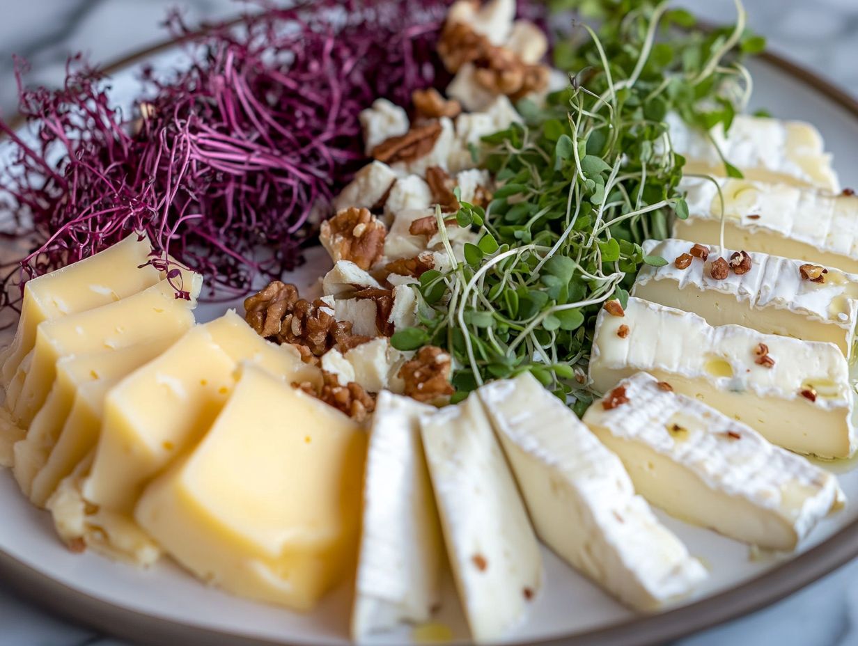 How to Serve Microgreens and Cheeses