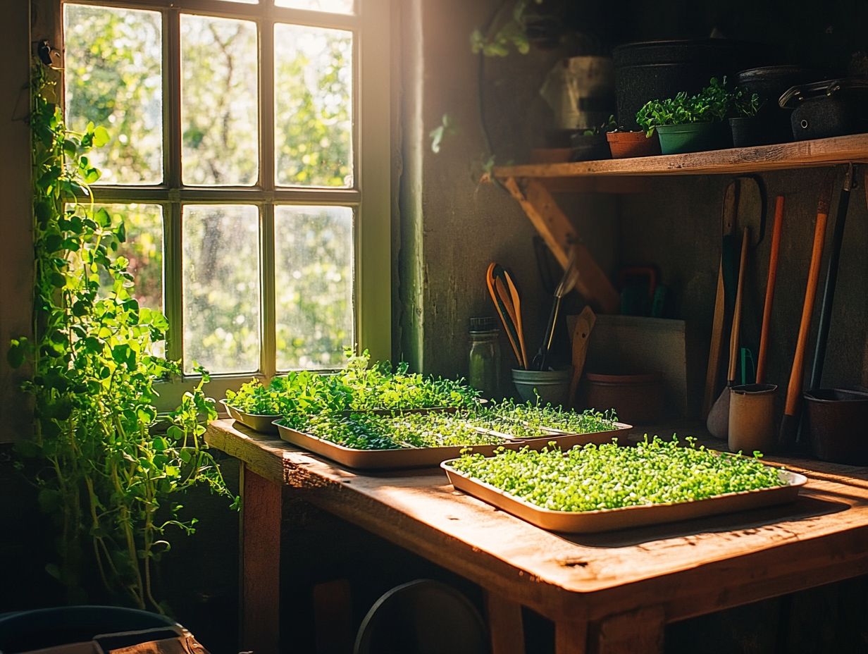 Visual representation of an aquaponic system integrating fish and plant growth.