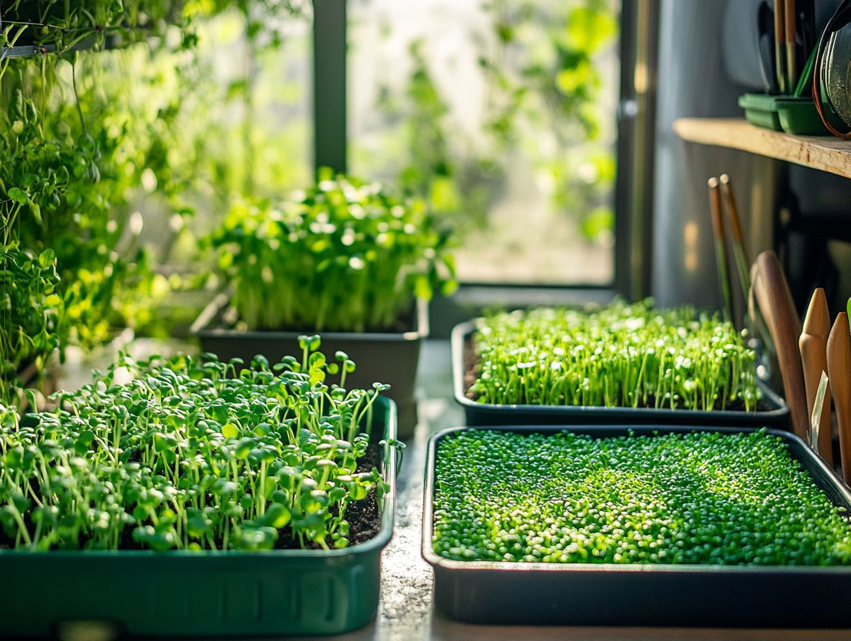 A visual guide to frequently asked questions about microgreens