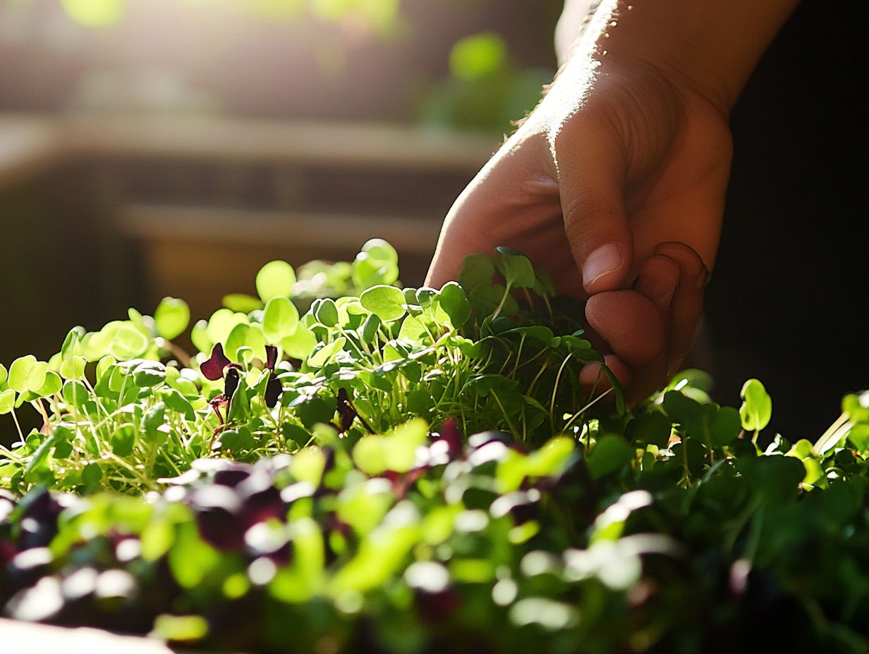 Variety of Microgreens for Culinary Use