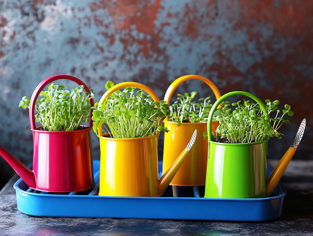 What Are the Different Types of Watering Cans Available for Microgreens?