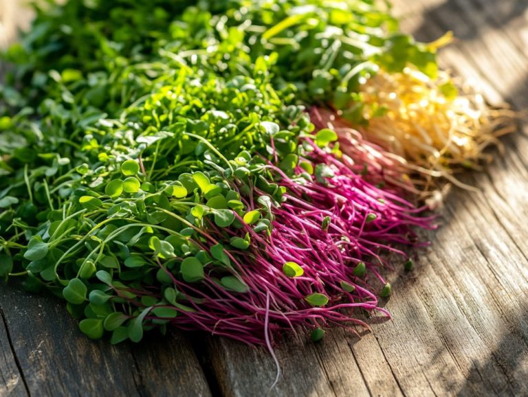 5 Colorful Microgreen Varieties to Brighten Your Plate