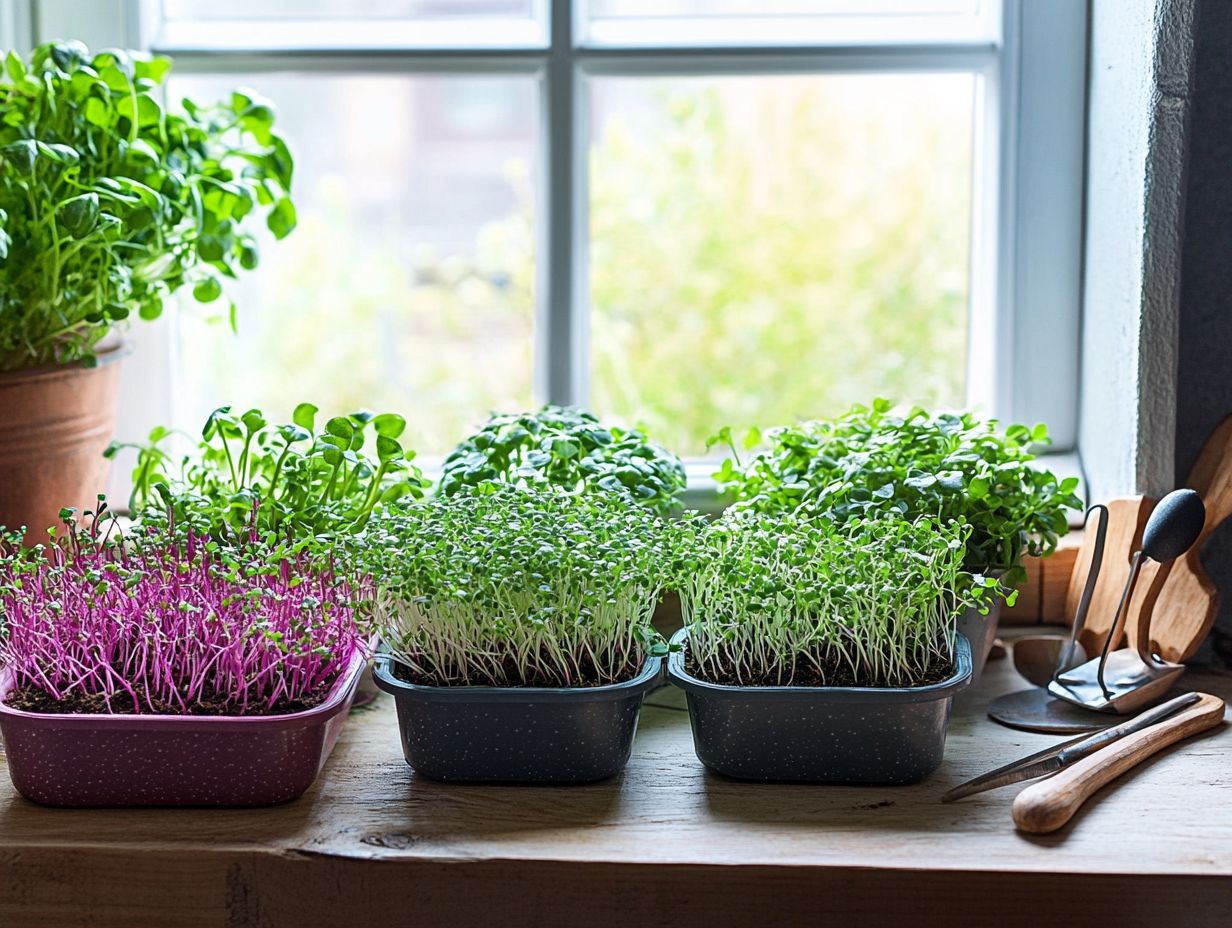 Image of frequently asked questions about growing microgreens.