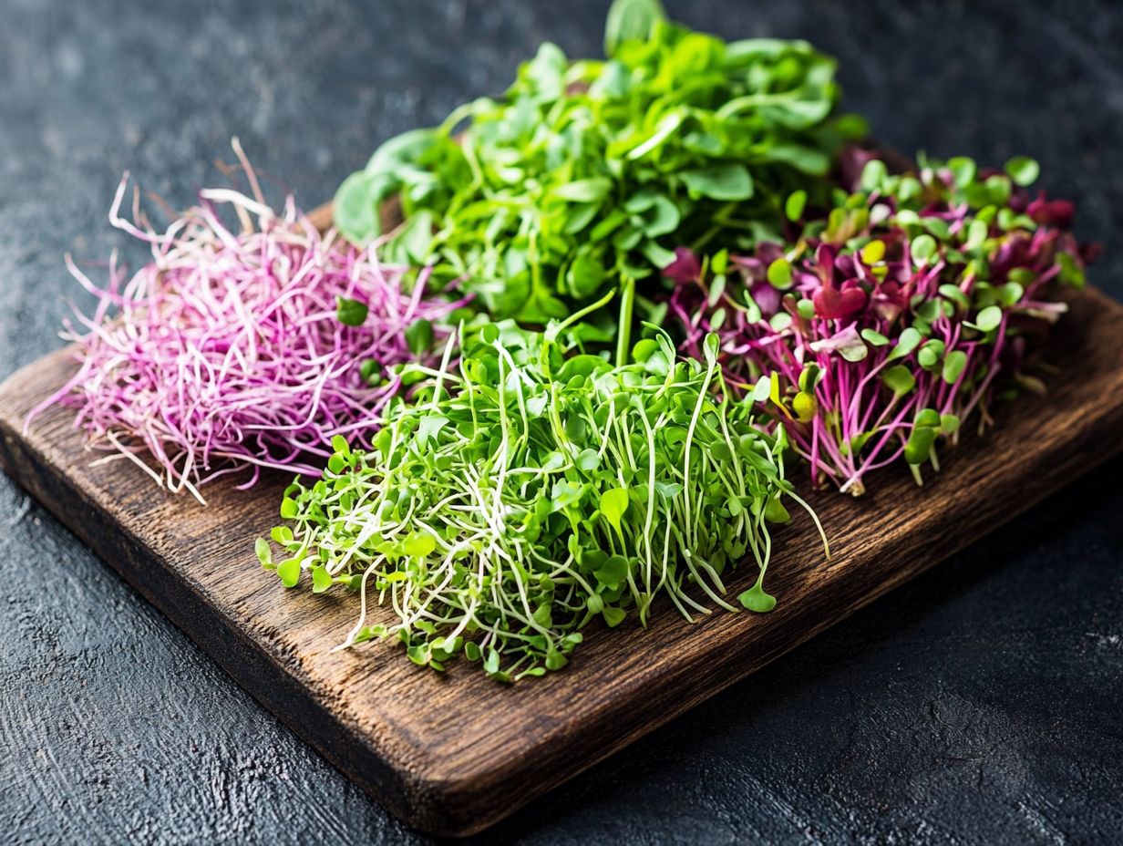 Vibrant Radish Microgreens ready for culinary use