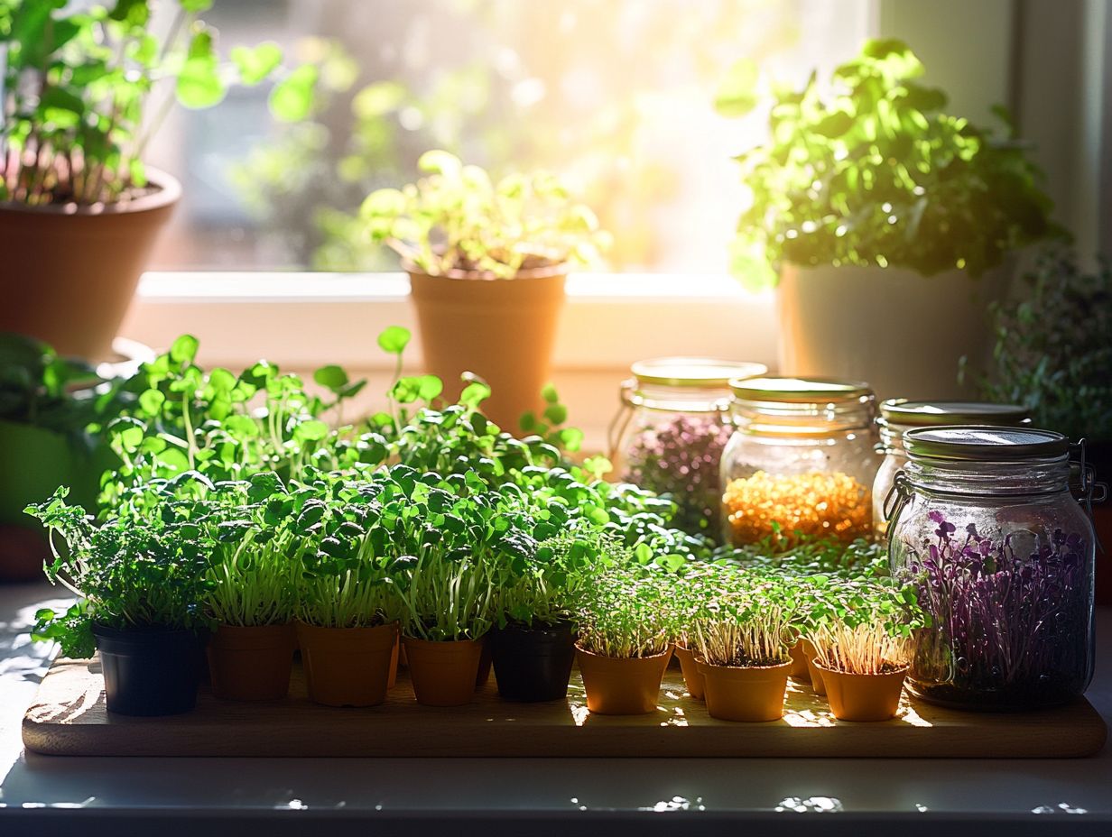 Image illustrating essential nutrients for microgreen growth