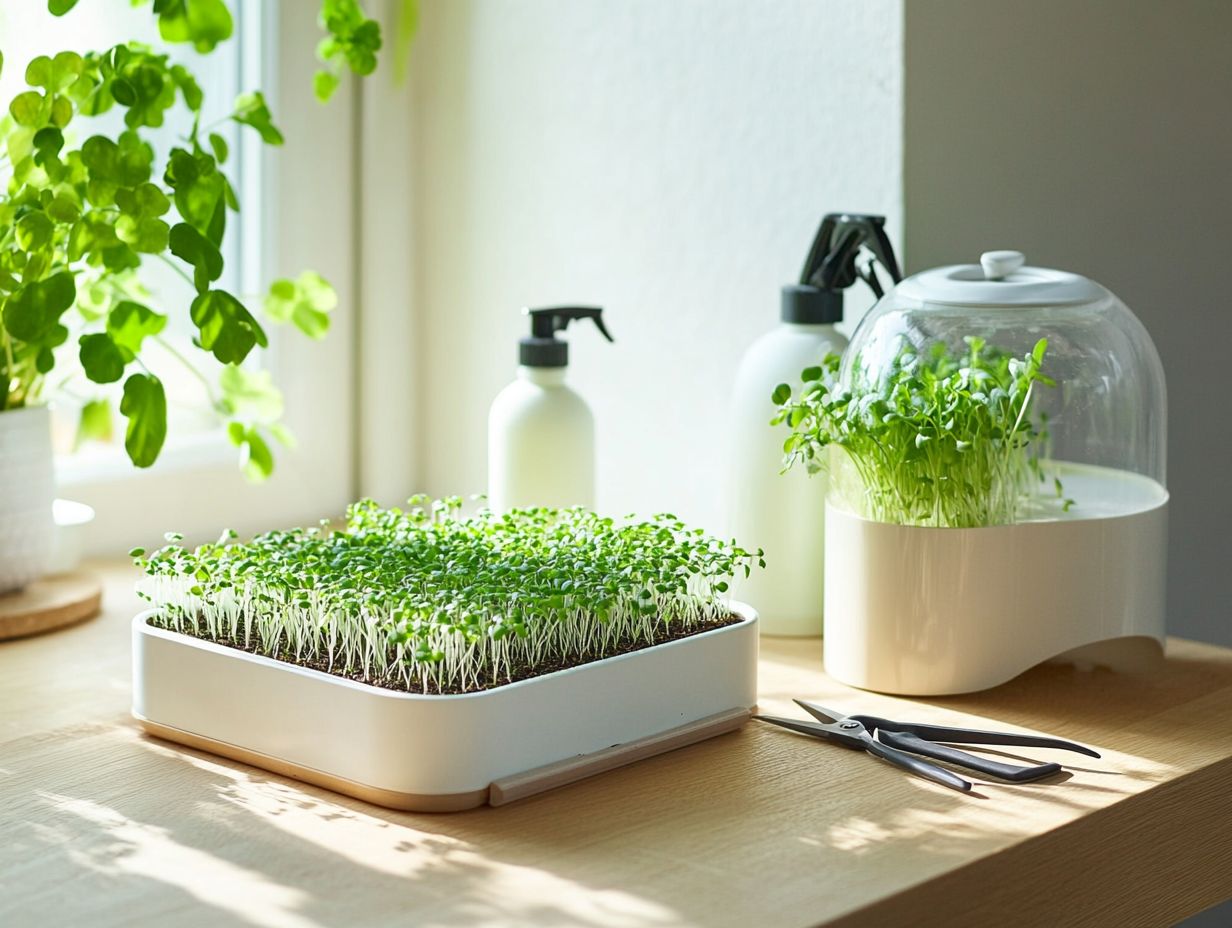 Innovative tools for microgreen cultivation