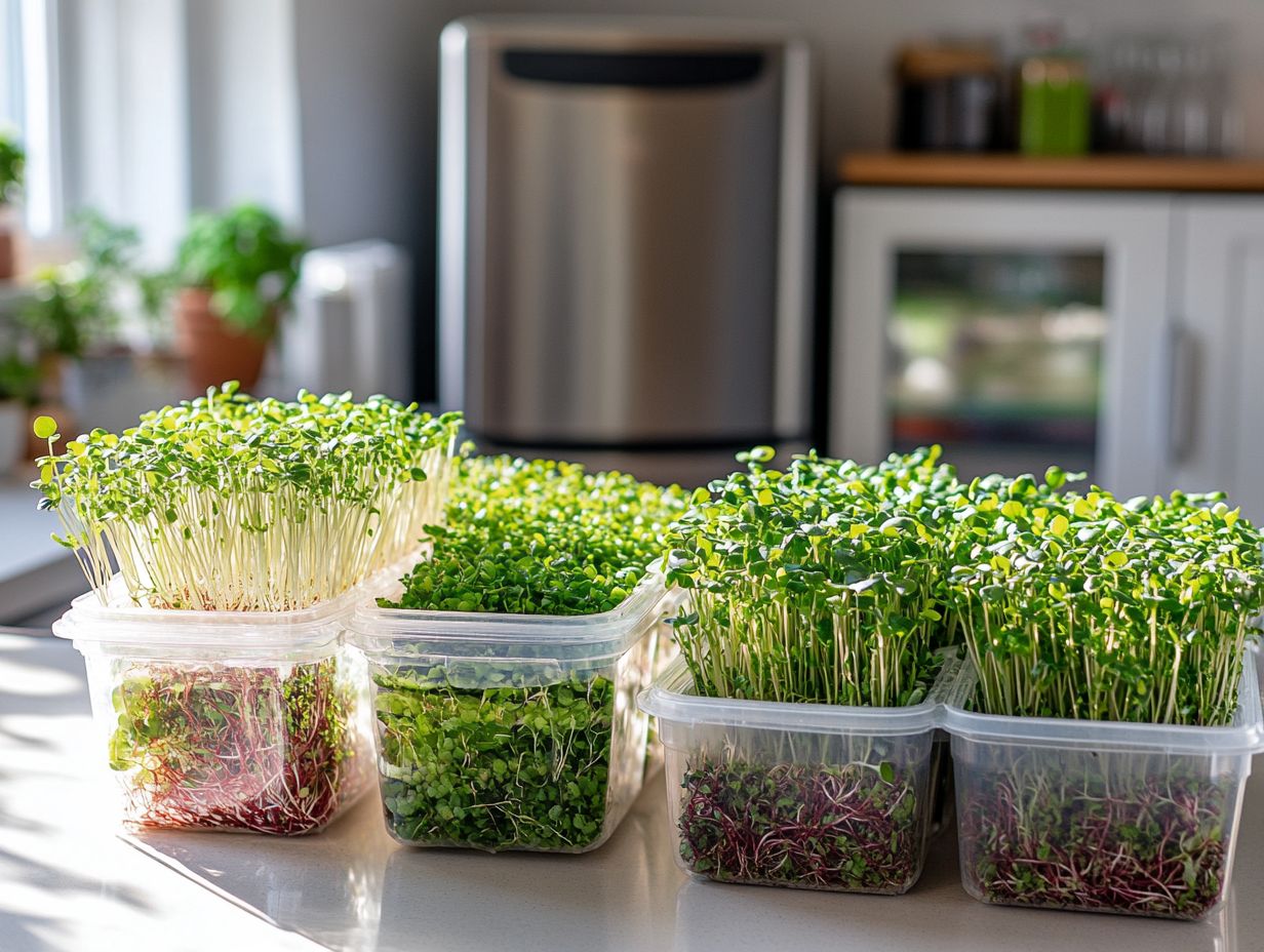 Efficient packaging and labeling of microgreens