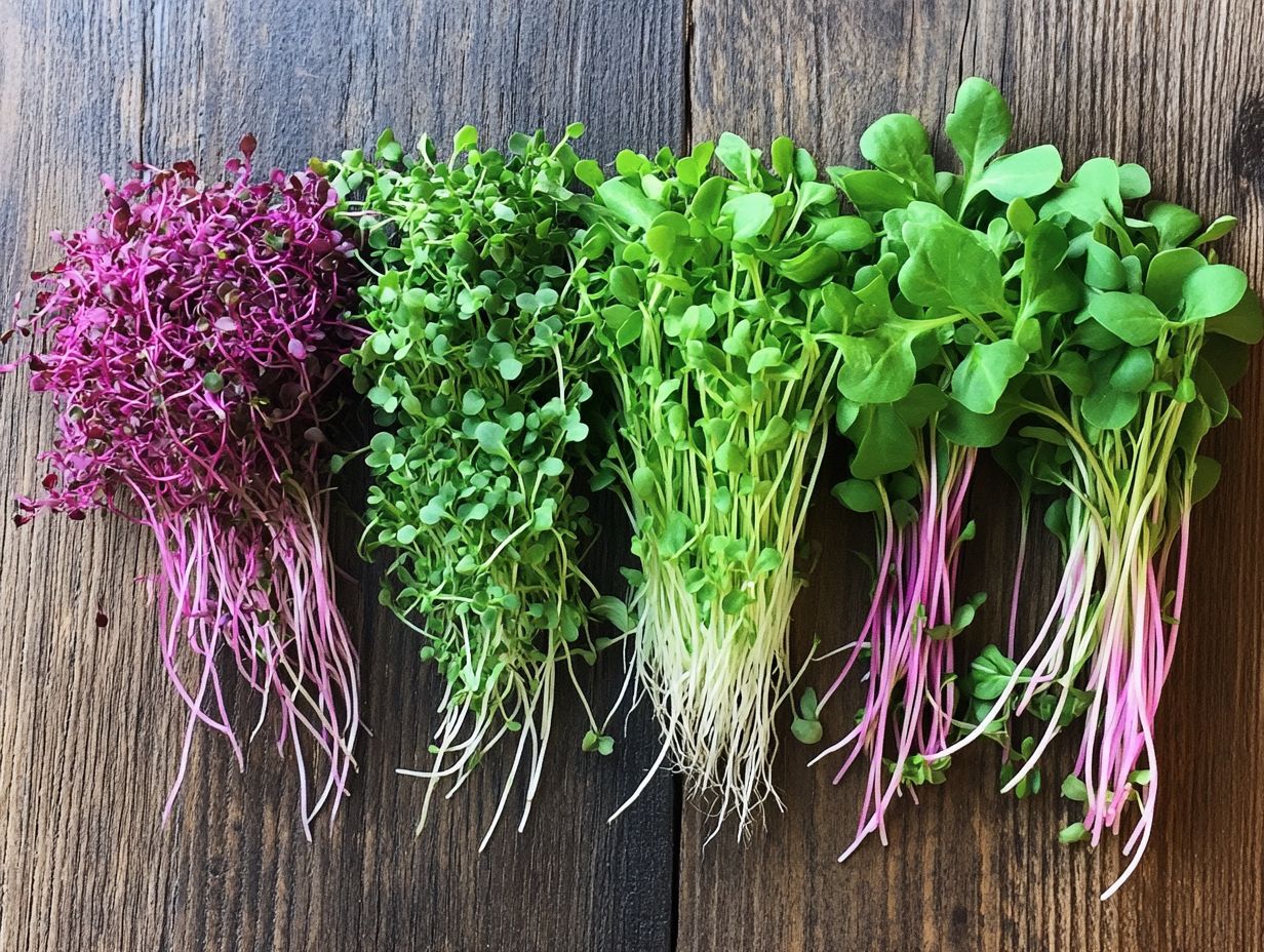 Image showcasing key takeaways about microgreens.