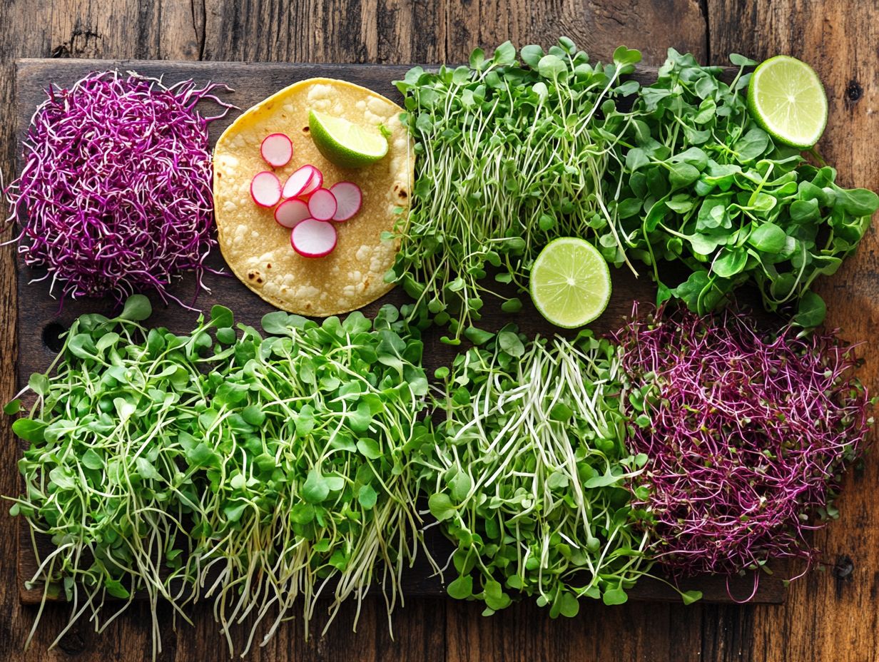 4. Peppery Arugula Microgreens