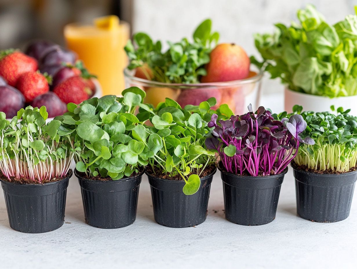 Image showing different microgreen varieties