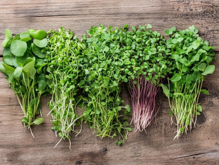 5 Microgreen Varieties with Unique Textures