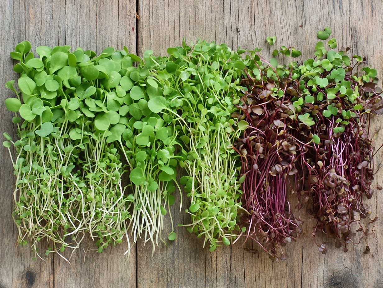 Various Microgreens Used in Cooking