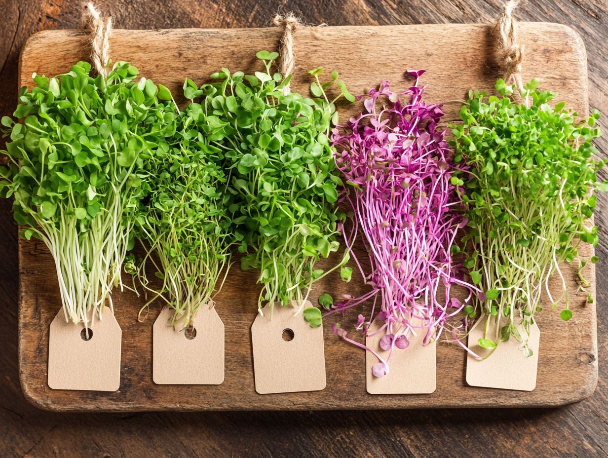 Vibrant Cabbage Microgreens for Health Benefits