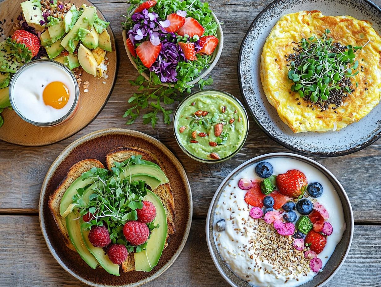 Creative ways to incorporate microgreens into breakfast.