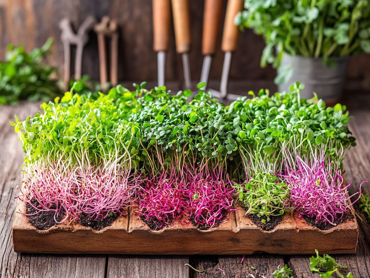 7. Pea Shoot Microgreens