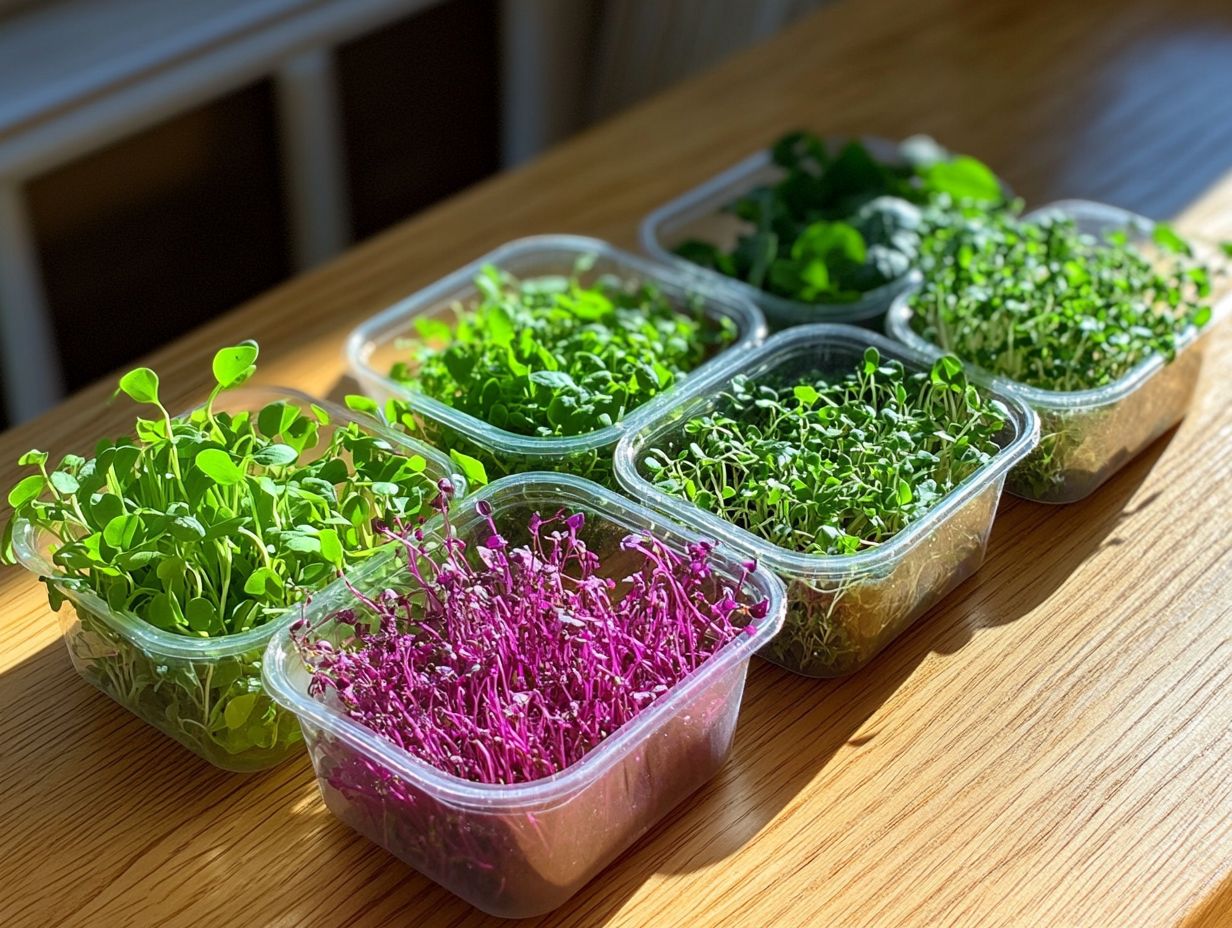 Microgreens incorporated into meals