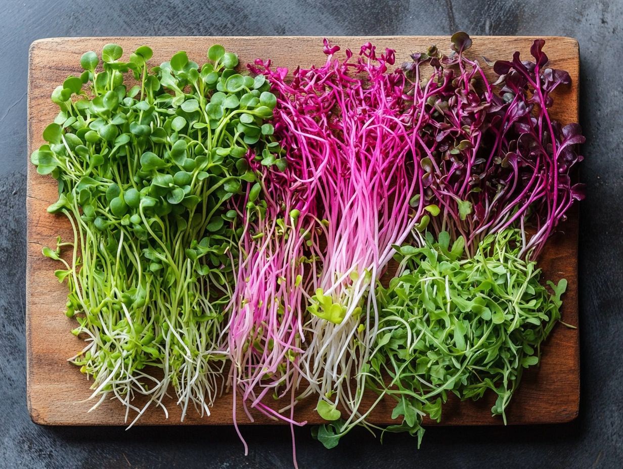 Infographic showcasing Frequently Asked Questions about Microgreens