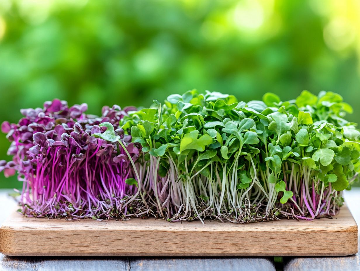 Colorful microgreens salad showcasing dietary benefits.