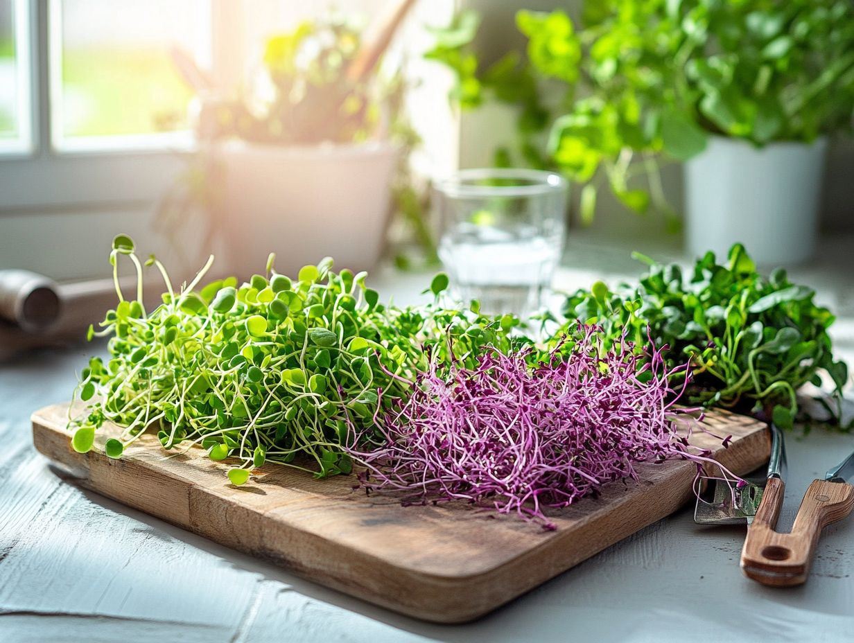 Microgreens adding flavor and nutrition to meals