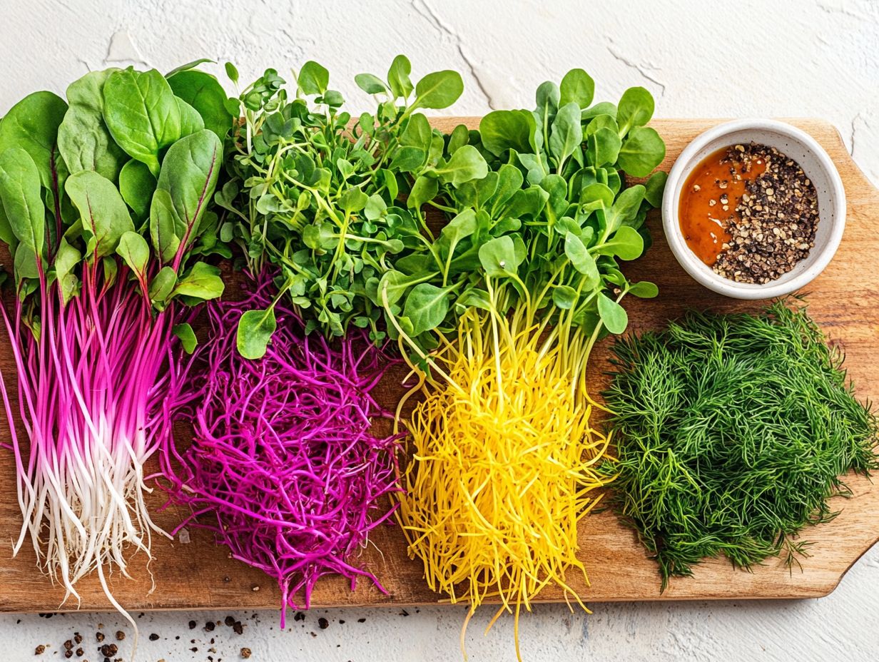 Vibrant microgreens ready to elevate your dishes.