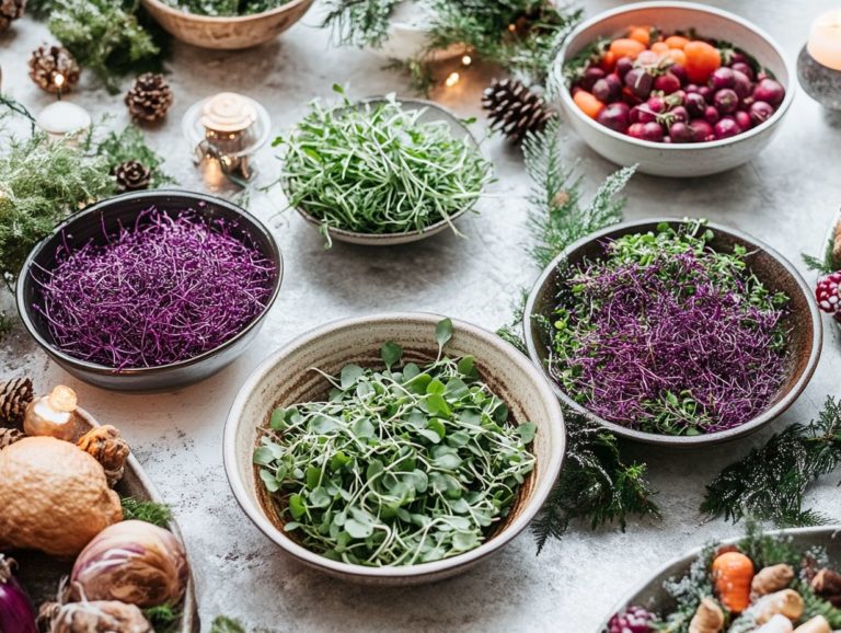 54. Creative Microgreen Ideas for Holiday Meals