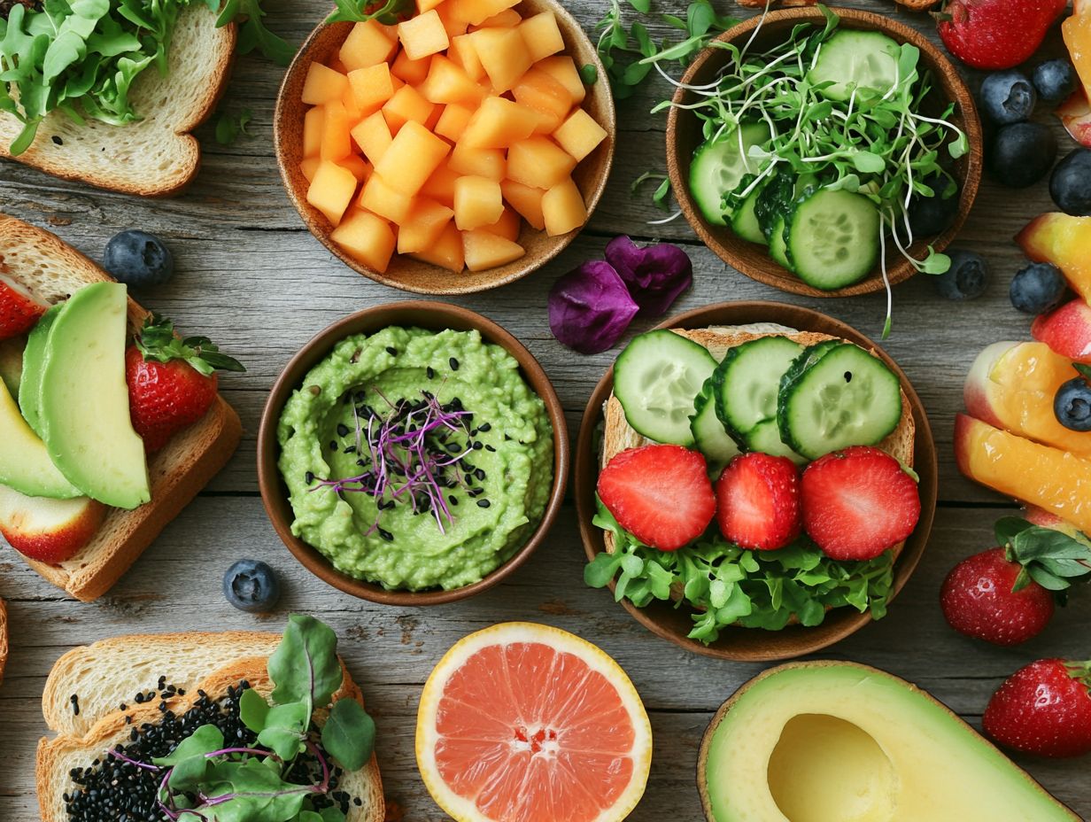 Colorful microgreen snacks perfect for parties and playdates