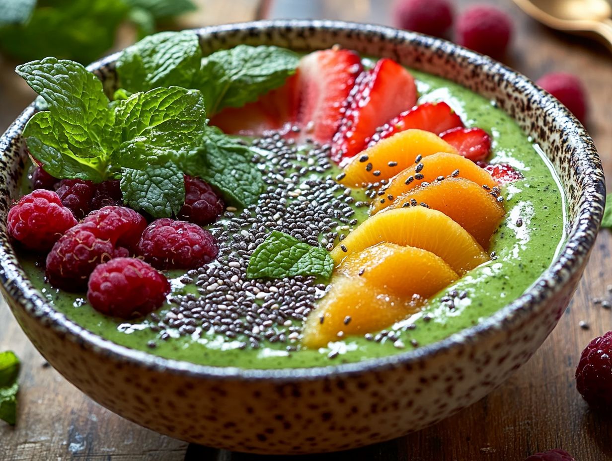 Delicious and Nutritious Microgreen-Infused Smoothie Bowls