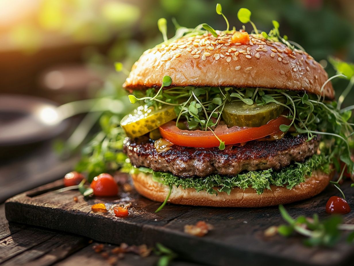 Types of Microgreens to Use on Burgers