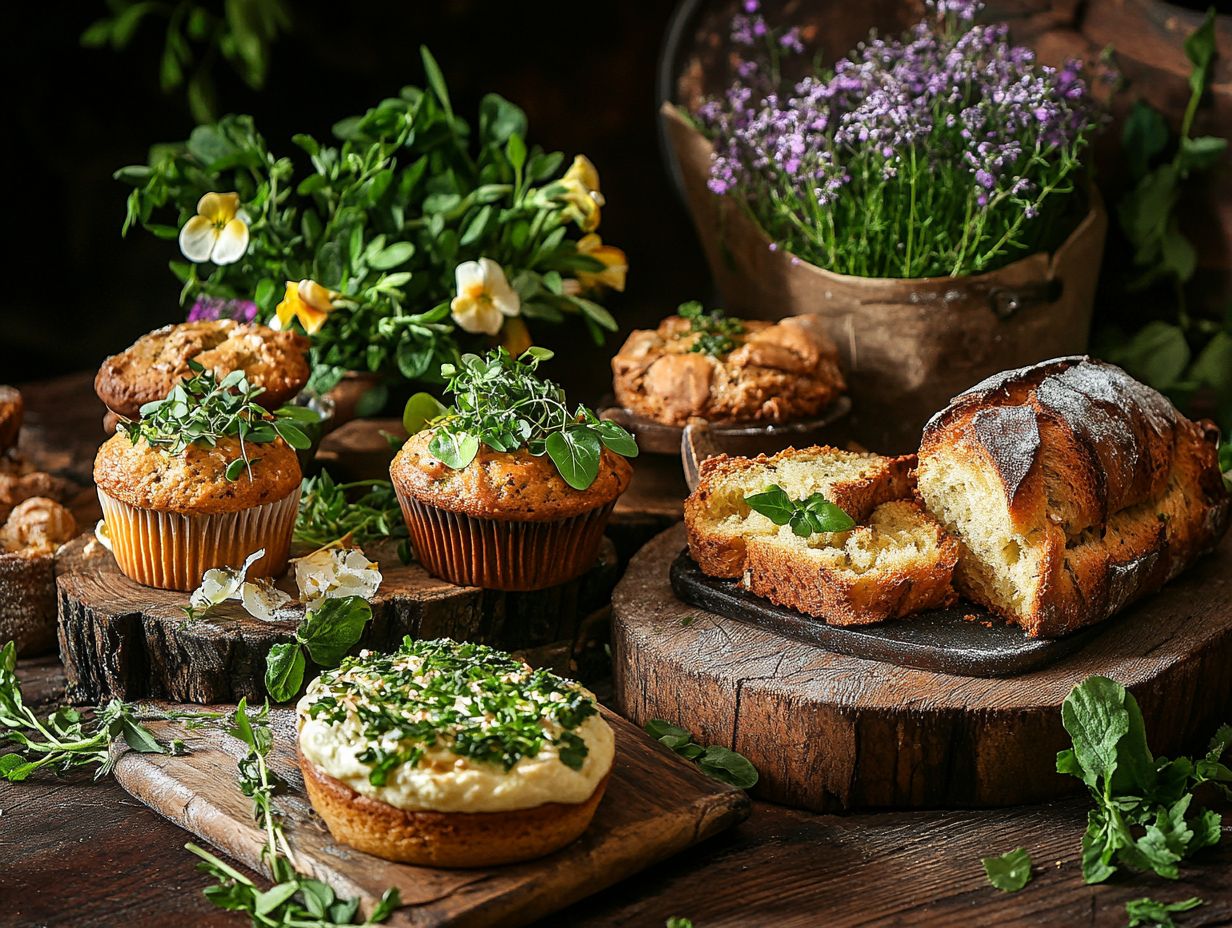 A colorful assortment of microgreens