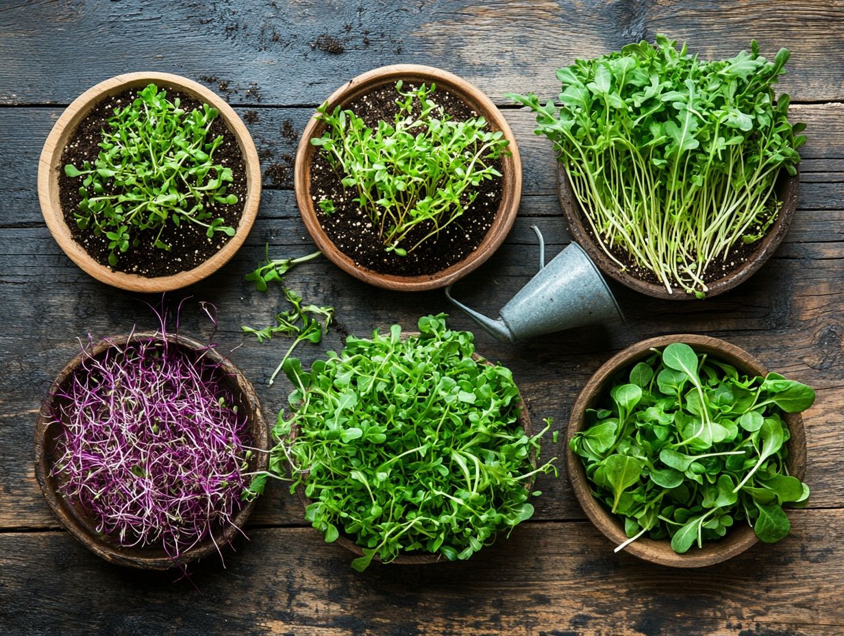 Delicious microgreens enhancing a meal