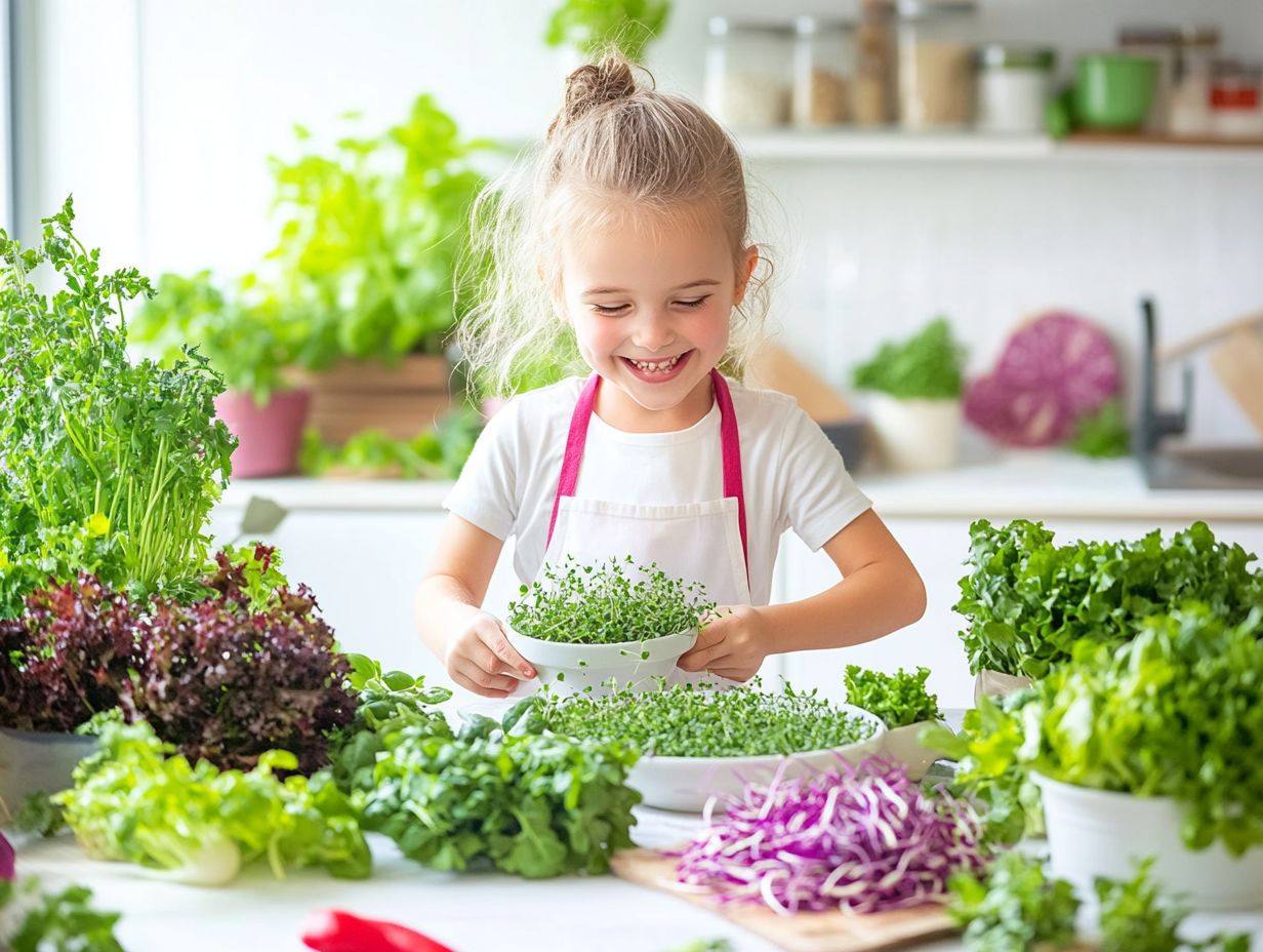 Delicious microgreen recipes for kids