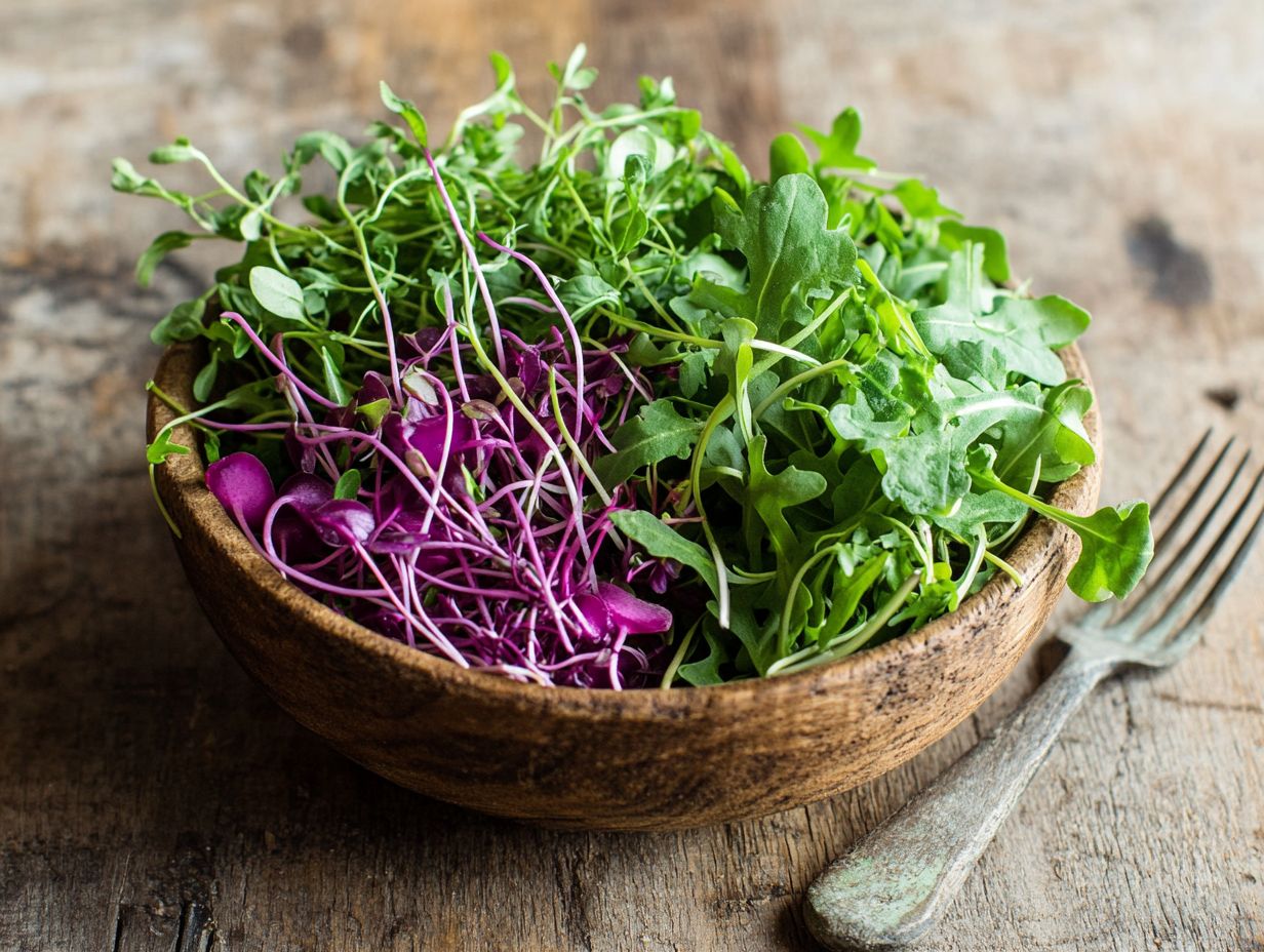 Fresh Pea Shoots Ready to Use in Salads