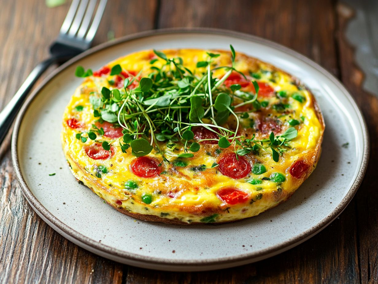 What is a microgreen frittata?