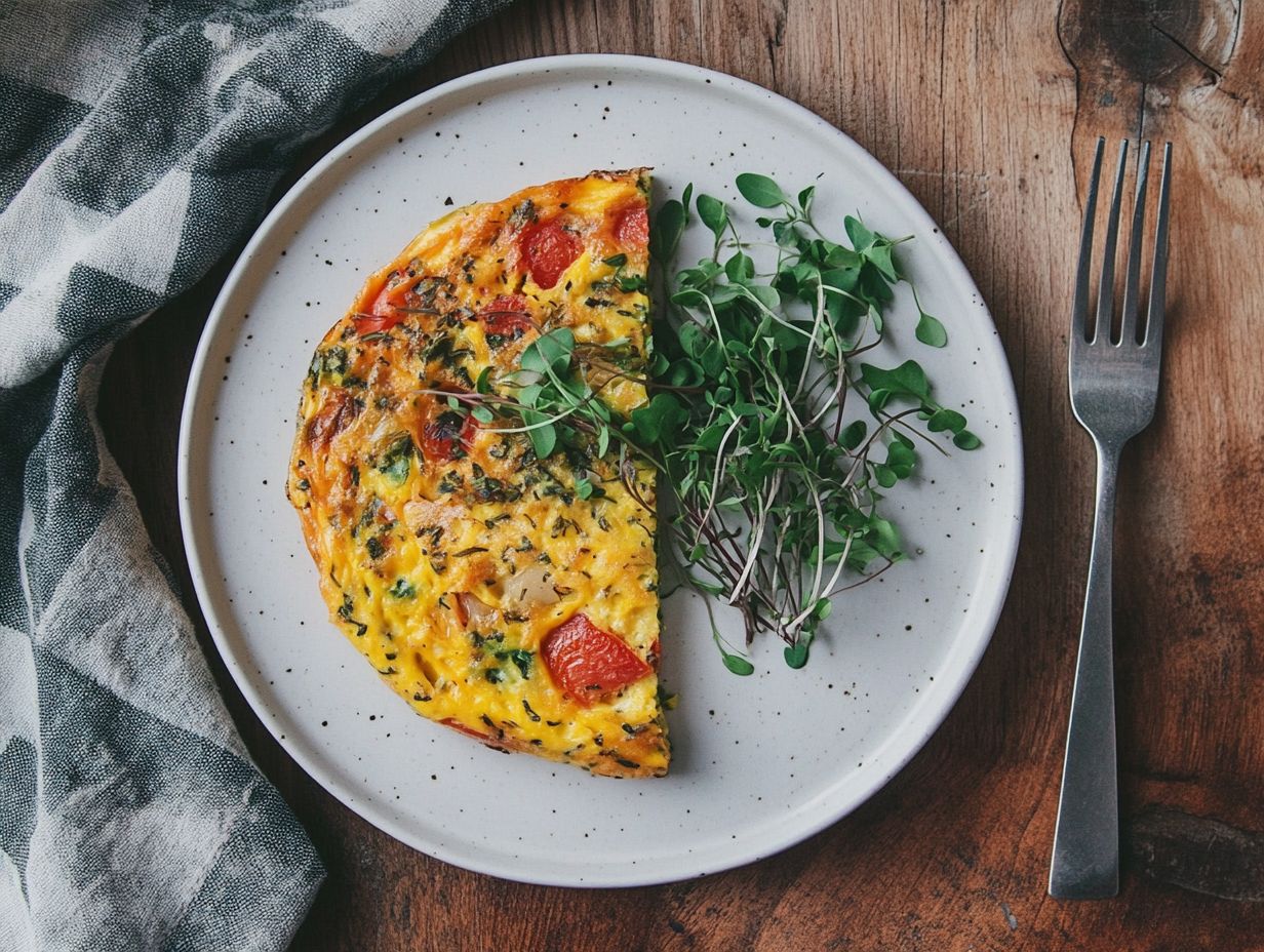 Explore Flavorful Variations with Microgreen Frittata