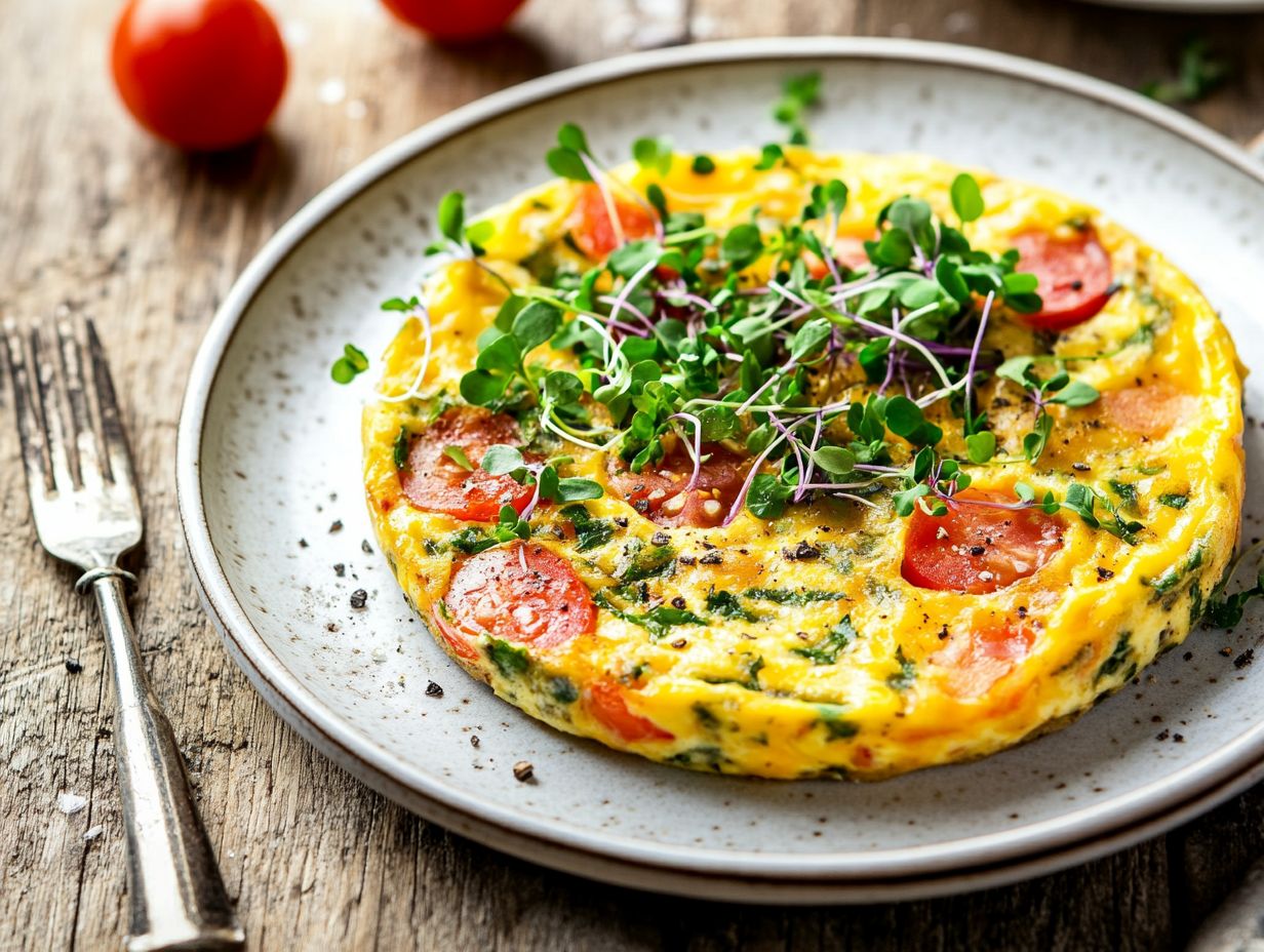 Explore Flavorful Variations with Microgreen Frittata