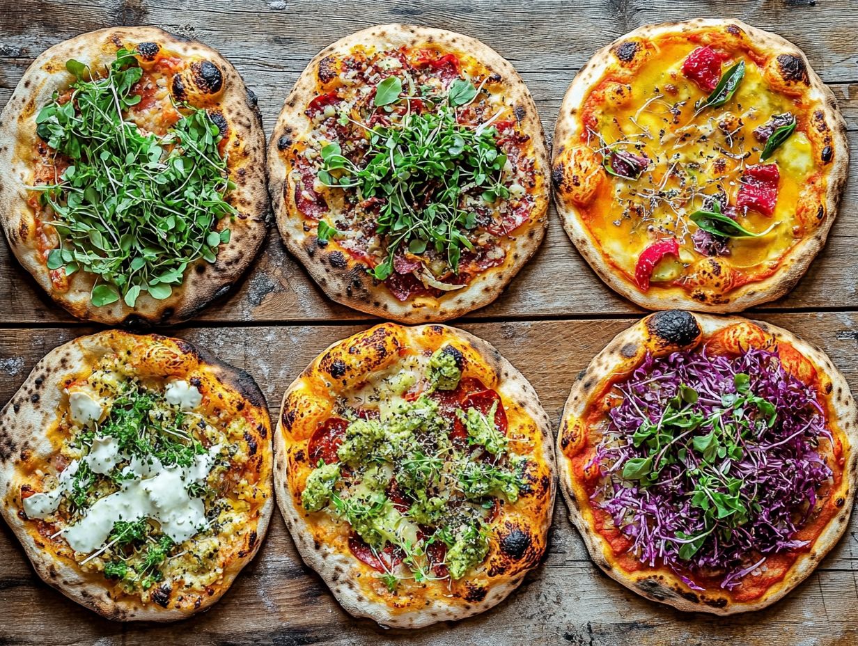 7. Veggie Supreme Pizza with Microgreens