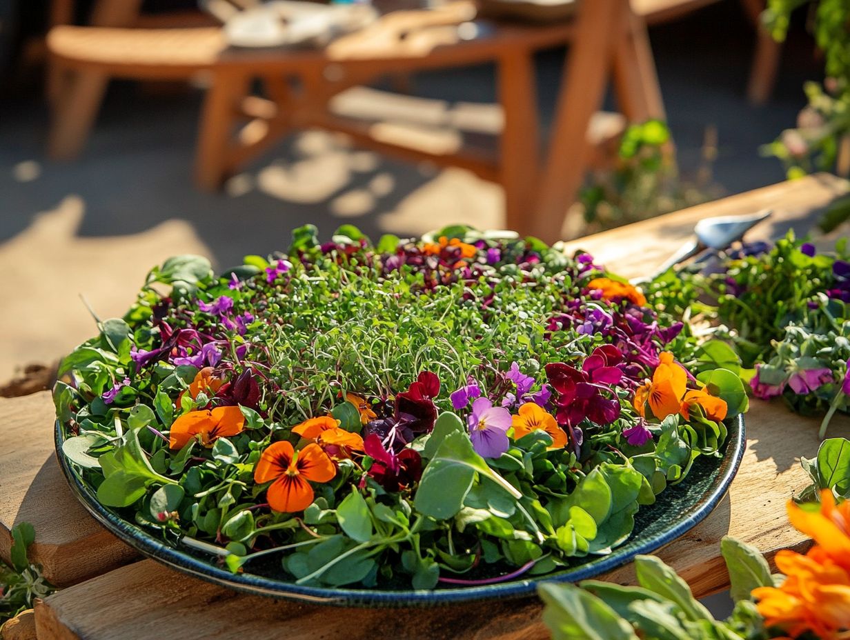 Delicious microgreen dishes for summer BBQs