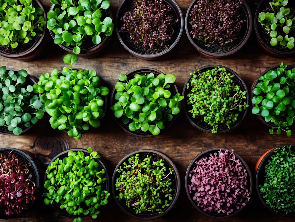 A beginner's guide to growing microgreens with visual examples