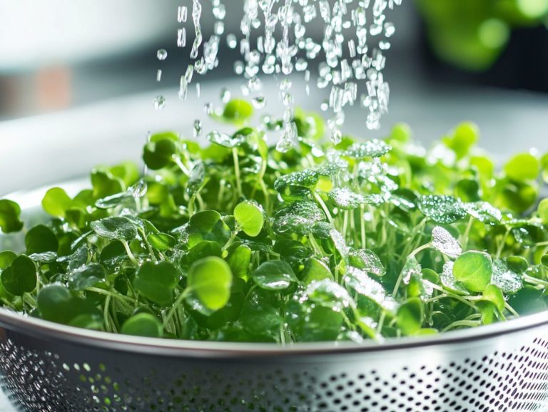 Best Practices for Cleaning Microgreens Before Storage