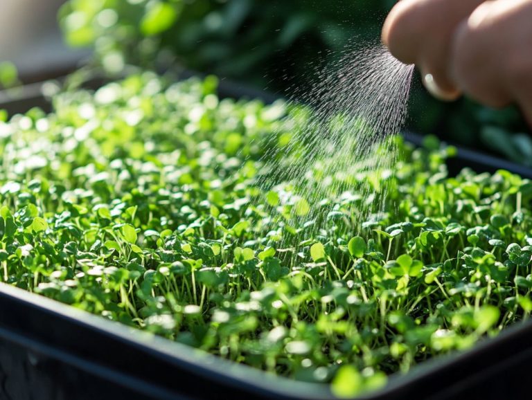 Best Practices for Watering Microgreens